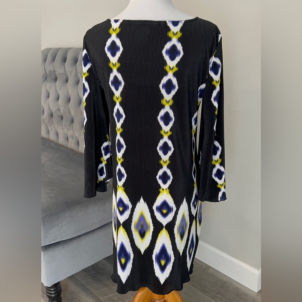 Alfani Printed Crinkle Dress. - Picture 5 of 8